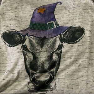 Cow witch Halloween shirt